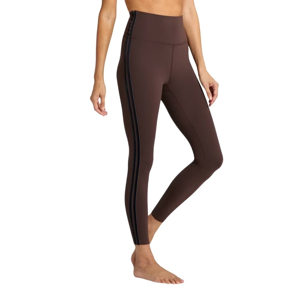 All in Motion Women's Brown Piped High Rise Everyday Soft 7/8 Leggings Size M